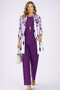 Purple & White